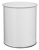 Corbeille papier 8L blanc rossignol