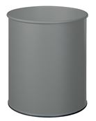 Corbeille papier 30L gris métal rossignol