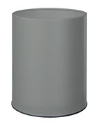 Corbeille papier 8L gris métal rossignol