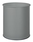Corbeille papier 15L gris métal rossignol