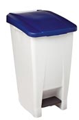 Poubelle de cuisine Rossignol 60 litres HACCP couvercle bleu