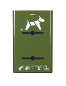 Distributeur proprete canine 400sac Rossignol vert olive