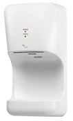 Seche mains electrique air pulsé horizontal blanc