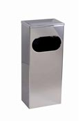 Poubelle murale inox 25L ouverture frontale