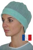 Bonnet jetable chirurgien vert les 100