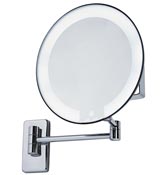 Miroir grossissant lumineux rond JVD cosmos chromé