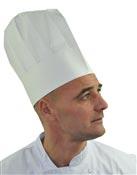 Toque de cuisinier papier plissée les 10