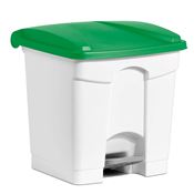 Poubelle cuisine HACCP 30 L verte pedale