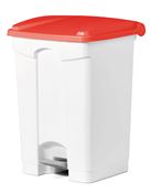 Poubelle cuisine HACCP 45 L rouge pedale