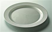 Assiette jetable argent ronde prestige D 190 mm colis de 96