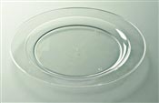 Assiette plastique ronde 190 mm cristal par 96