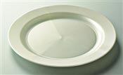 Assiette plastique couleur nacre ronde 190 mm par 96