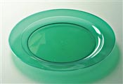 Assiette plastique couleur ronde 190 mm verte par 96