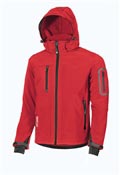 Veste softshell de travail Upower rouge metropolis