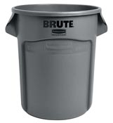 Conteneur Brute Rubbermaid rond 121 Litres gris