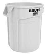 Conteneur Brute Rubbermaid rond 121 Litres blanc