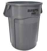 Conteneur brute Rubbermaid rond 167 Litres gris