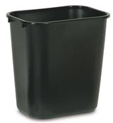 Corbeille tri selectif Rubbermaid 26,6 L noire