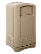 Collecteur dechet Landmark Rubbermaid beige