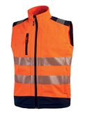 Gilet haute visibilité softshell orange fluo dany