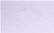 Sous assiette plastique carree cristal par 72