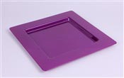 Sous assiette plastique carree pourpre par 72