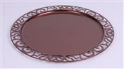 Sous assiette plastique ronde chocolat par 72