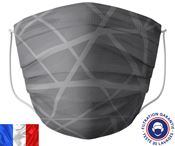 Masque lavable Barral gris zig zag par 10