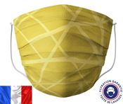 Masque lavable Barral jaune zig zag par 10