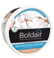 Destructeur d'odeur gel Boldair désodorisant fleur coton 300 grs