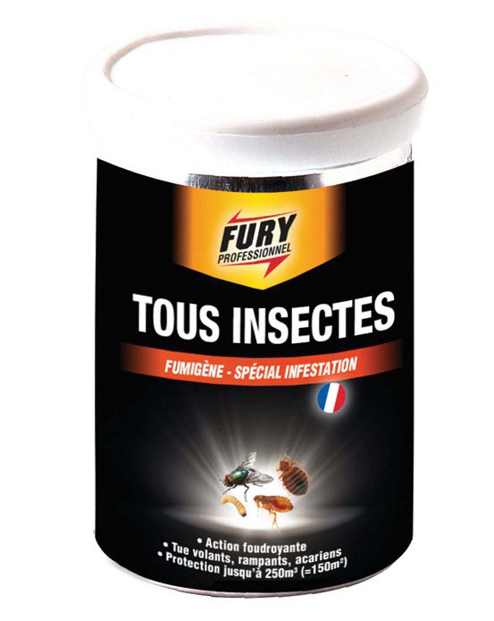 Fumigène insecticide Fury 150m3 - Voussert