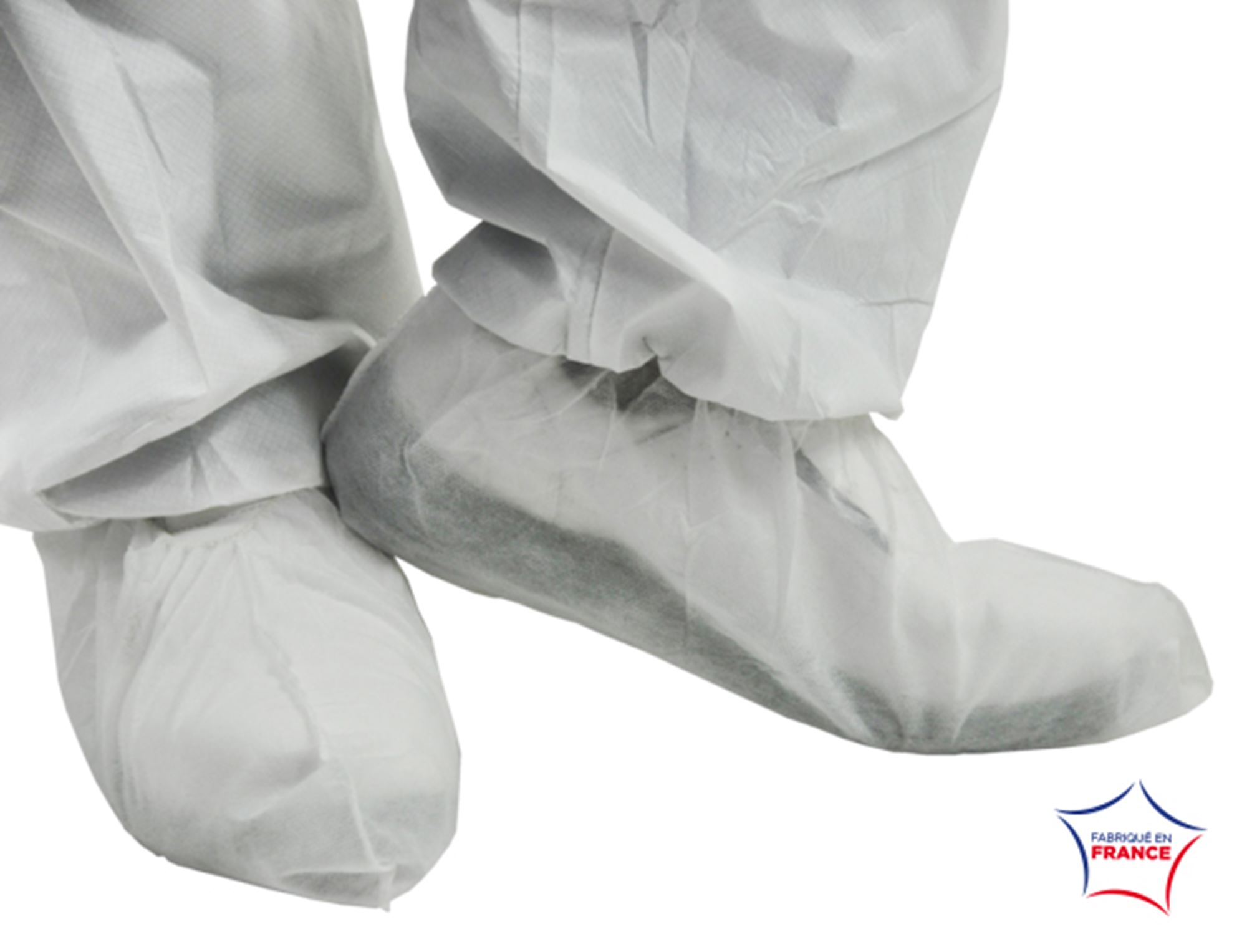 Surchaussures jetables polypropylènes blanches les 500