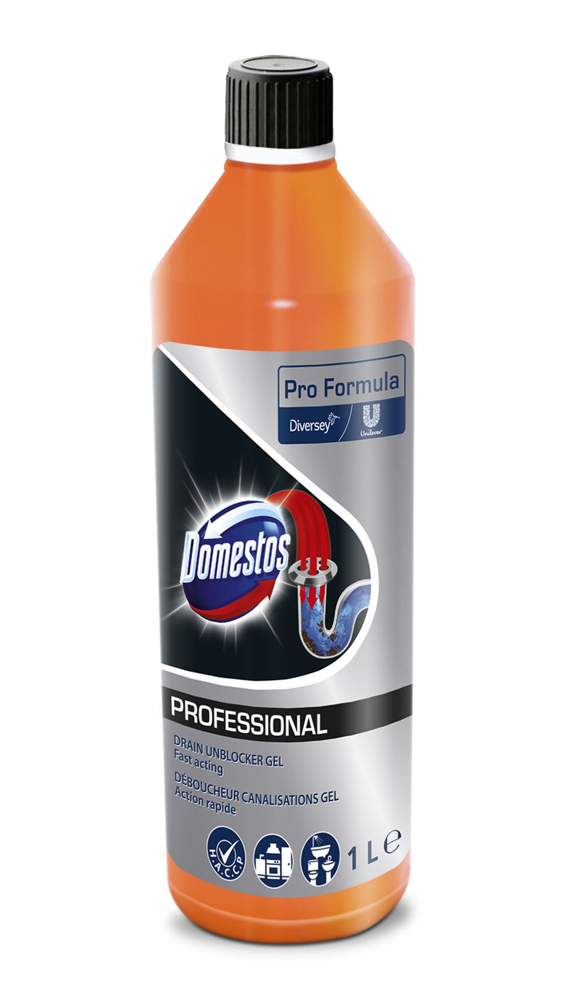 Domestos professionnel gel deboucheur canalisations 1L - Voussert