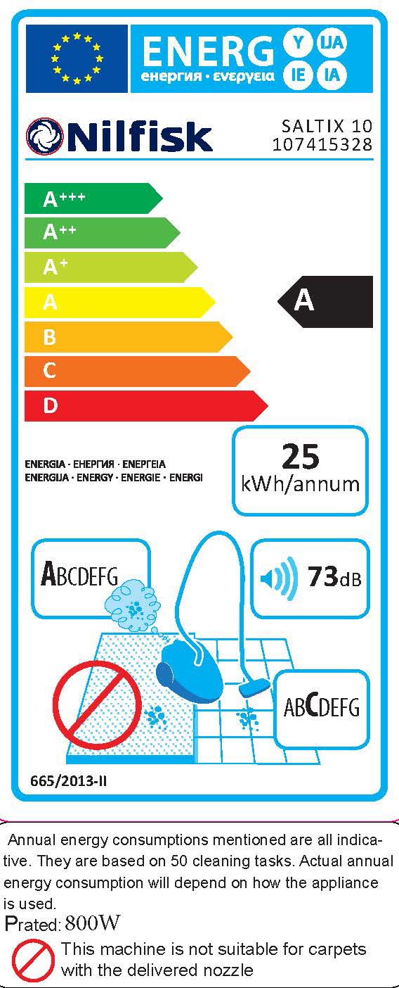 Aspirateur à poussière SALTIX 10 Hepa NILFISK (10L)