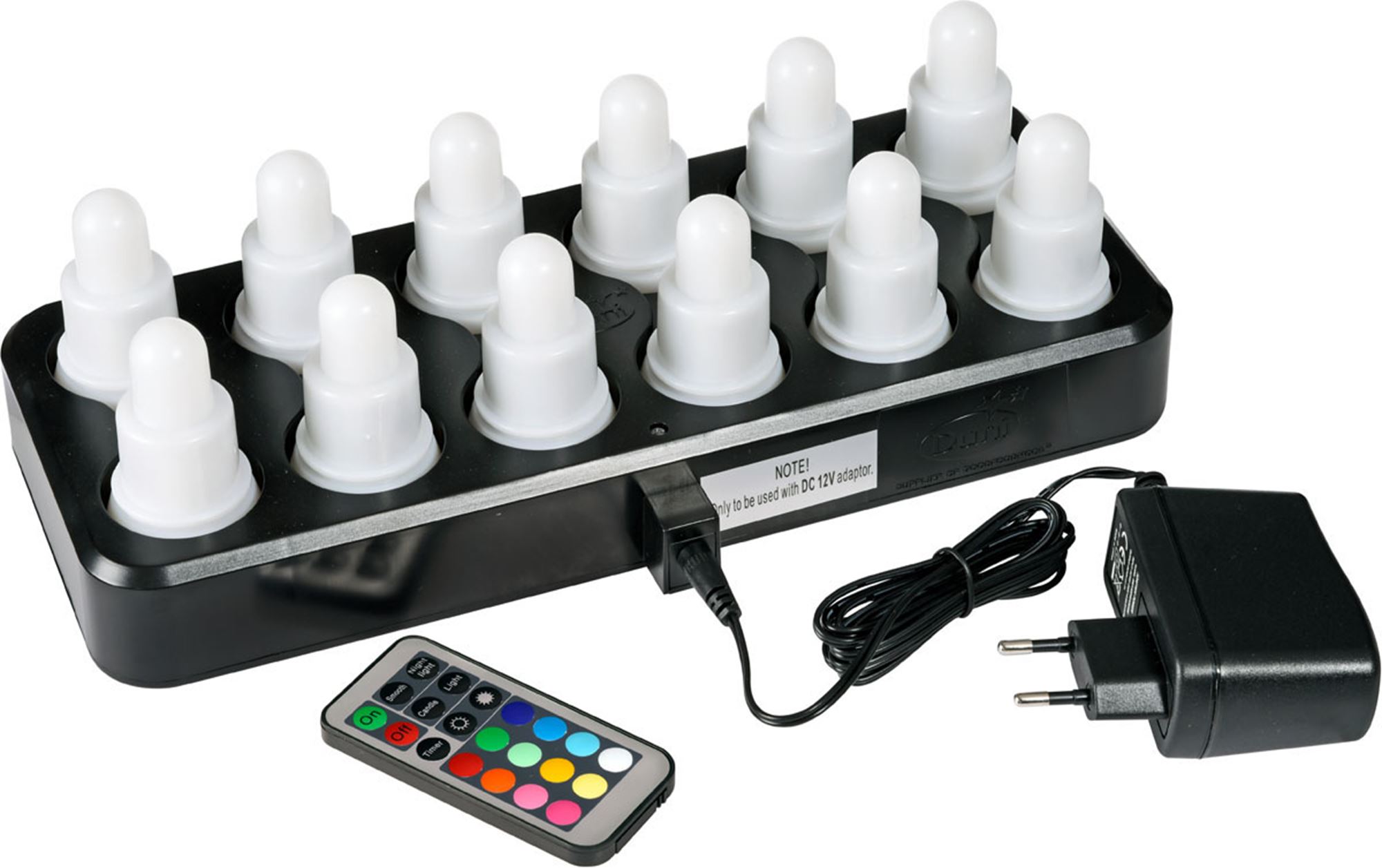 12 bougies led rechargeables - Voussert