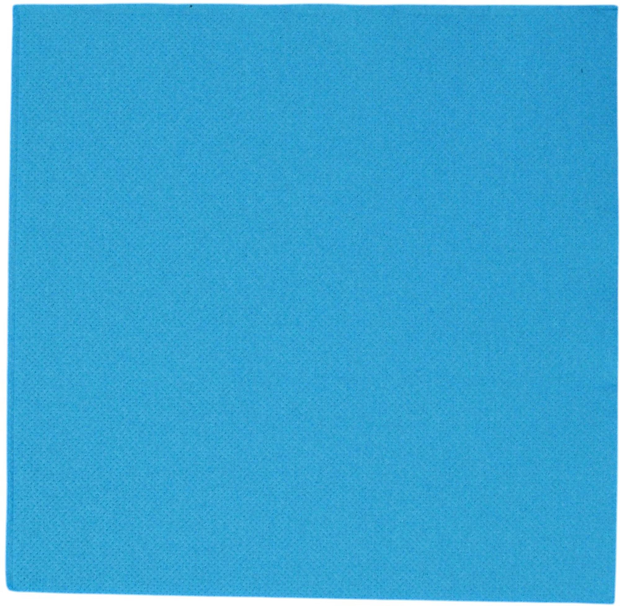 190110 - Serviette papier ouate 38X38 turquoise paquet de 40