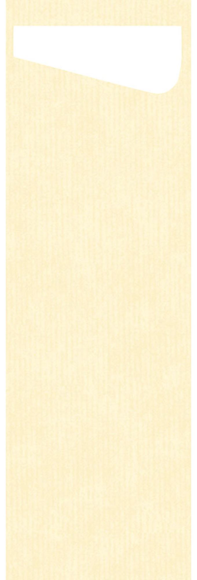 Pochette couvert sacchetto slim Duni creme