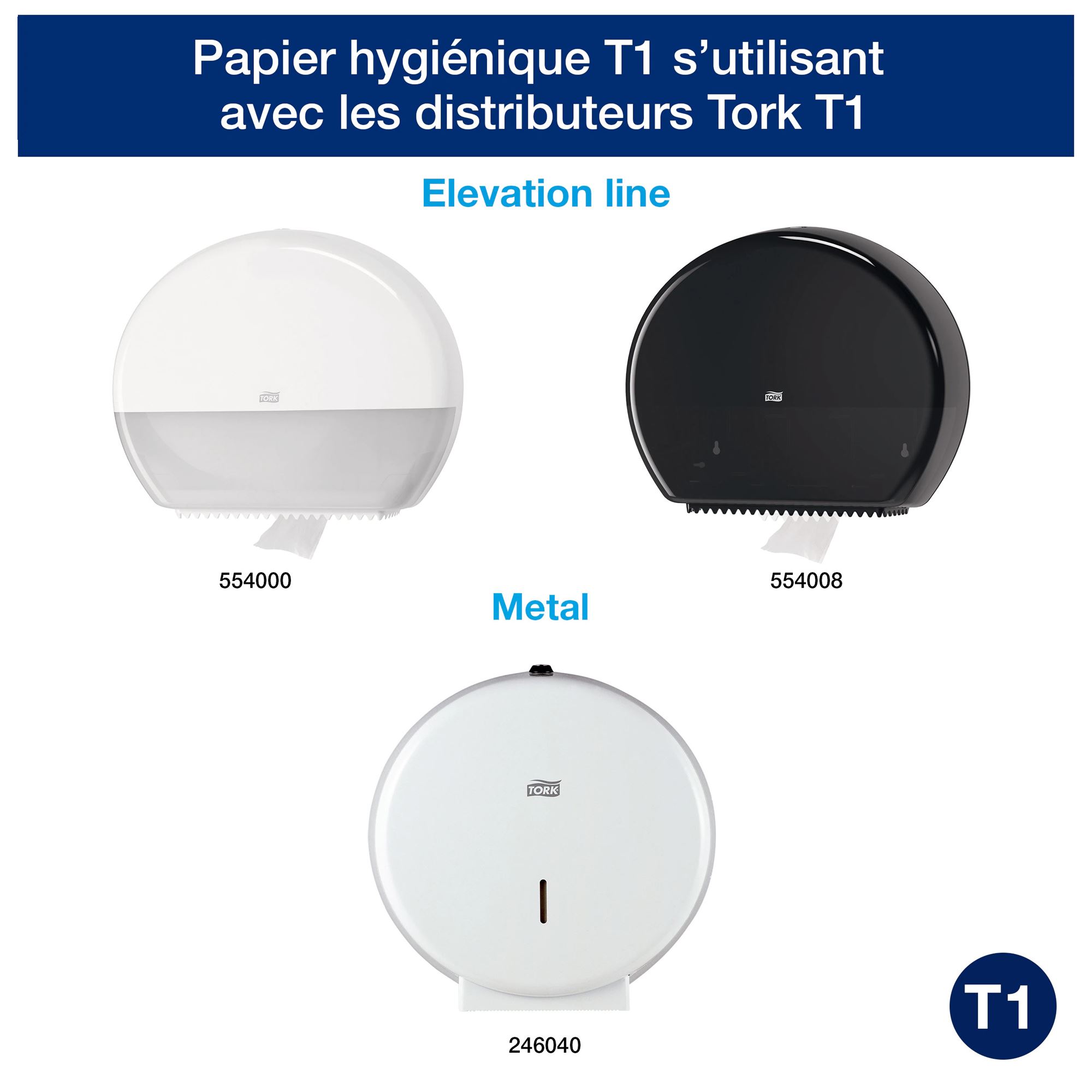 Papier Toilette Blanc Jumbo - Lot de 6 - Tork Pas Cher