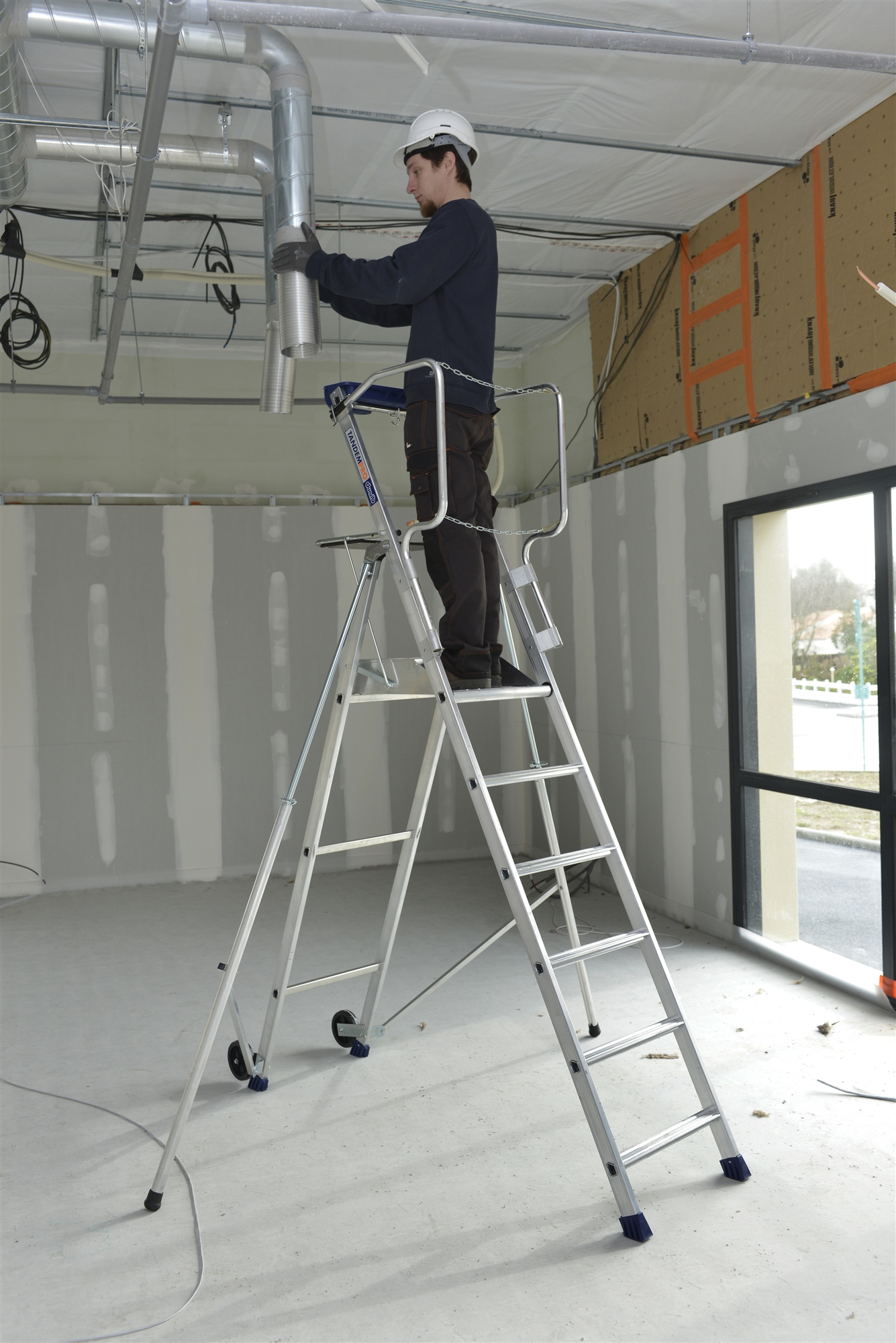 Plate-forme individuelle roulante Duarib en aluminium 6 marches