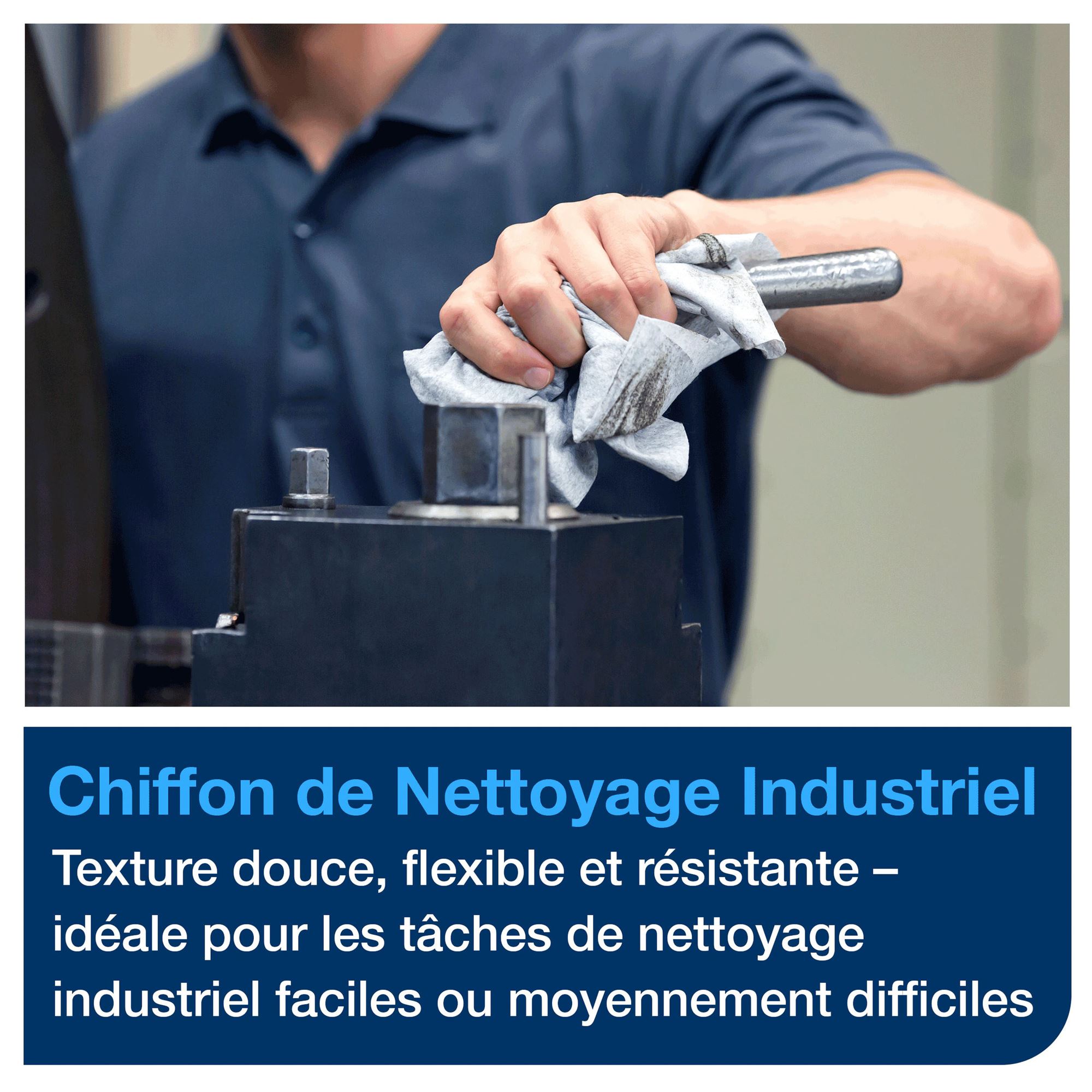 Chiffon simili-tissu de nettoyage Tork pour usages robustes, boîte