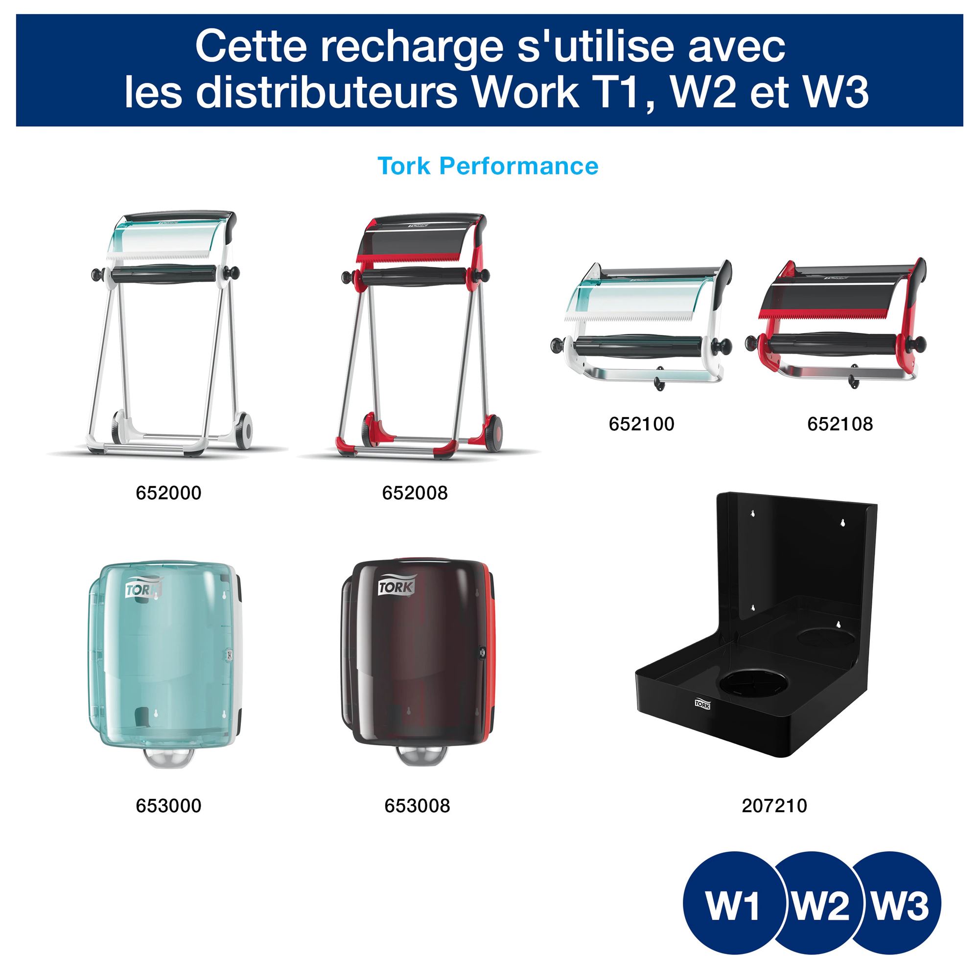 TORK Boîte distributrice de 120 Chiffons de nettoyage Ultra