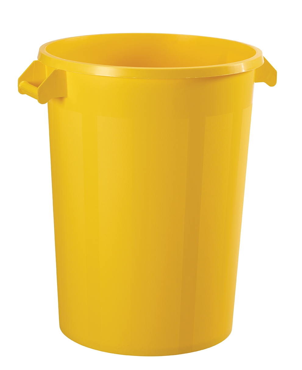 Conteneur rond alimentaire Rossignol 100 litres jaune