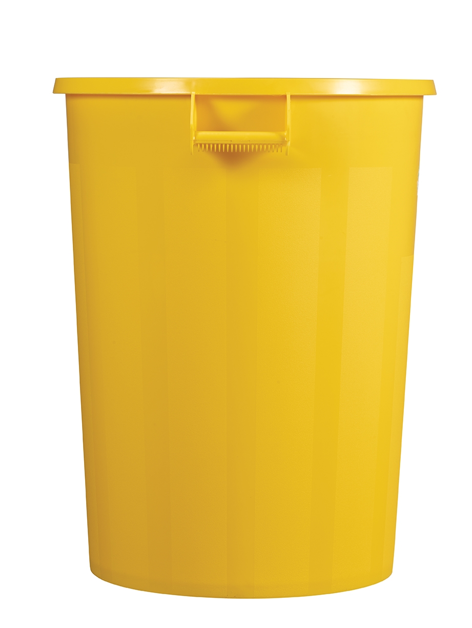 Conteneur rond alimentaire Rossignol 100 litres jaune