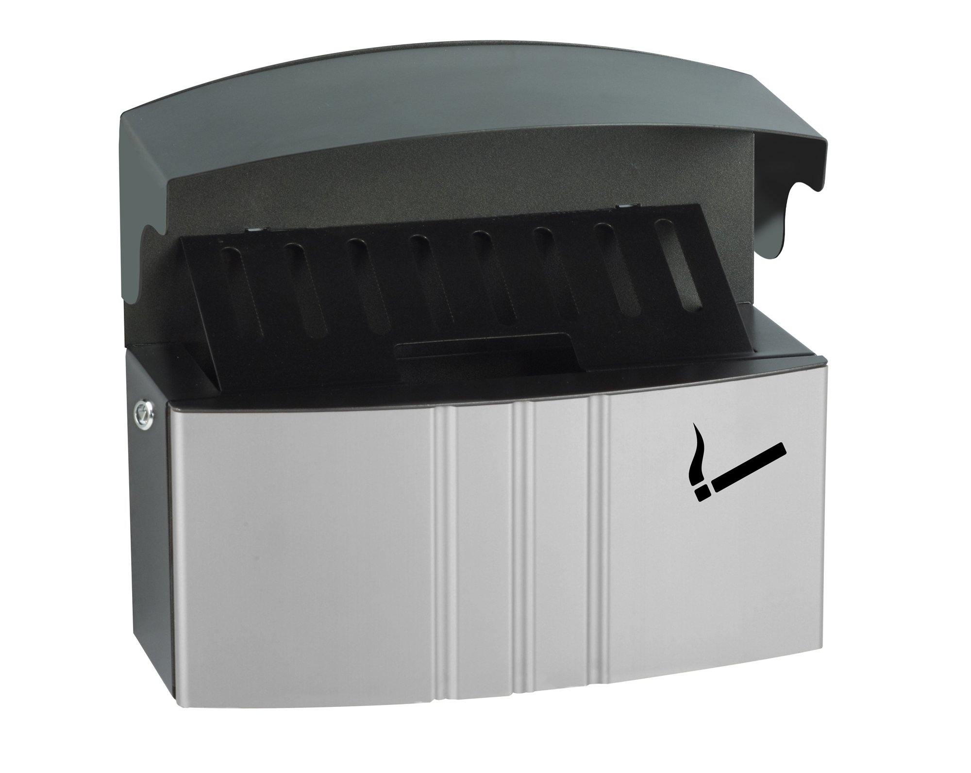 Cendrier mural exterieur Rossignol Kopa gris manganese 2 litres