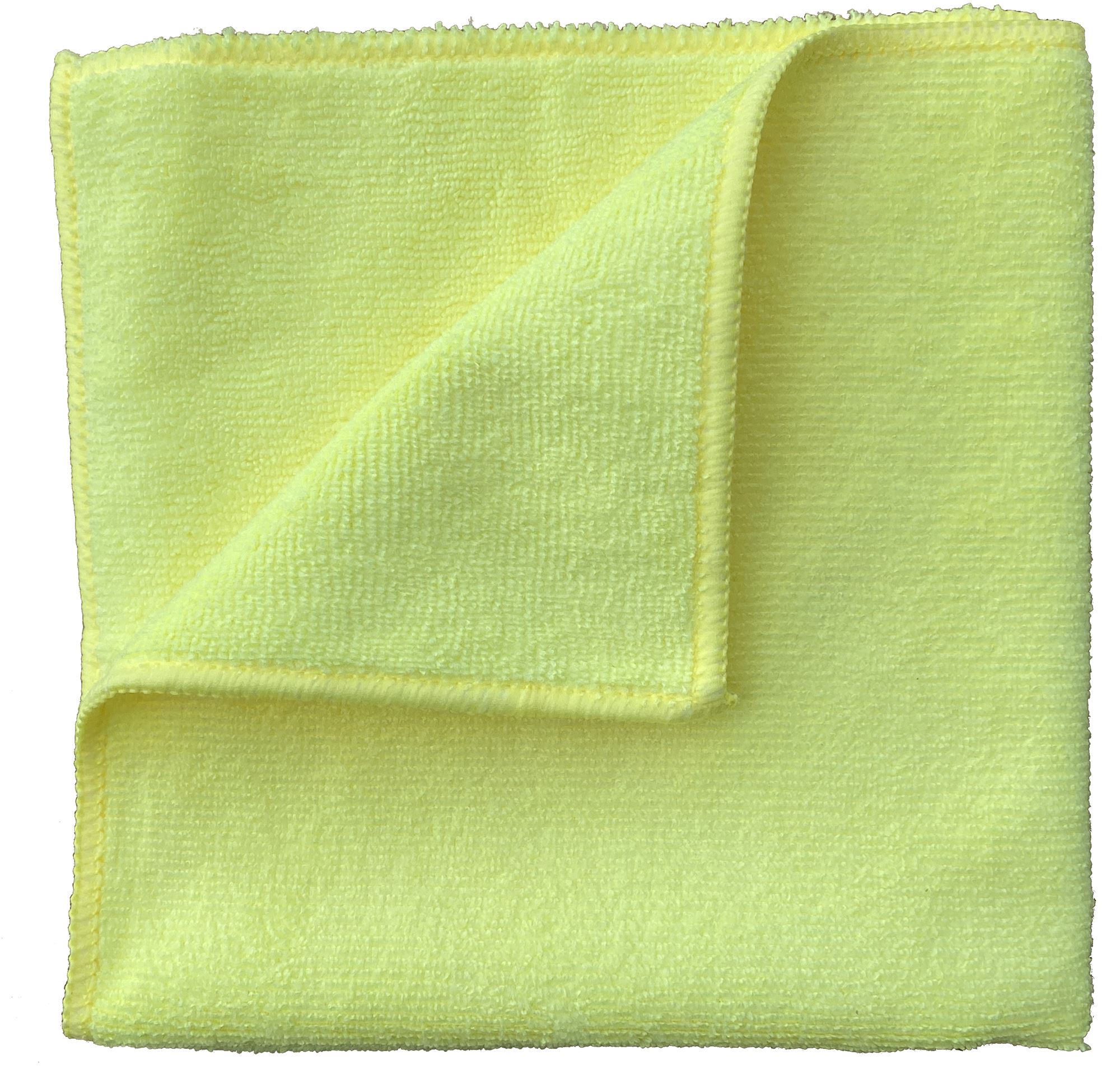 Chiffon en microfibre lavables - 35 cm X 35 cm - Jaune - Boîte de 200