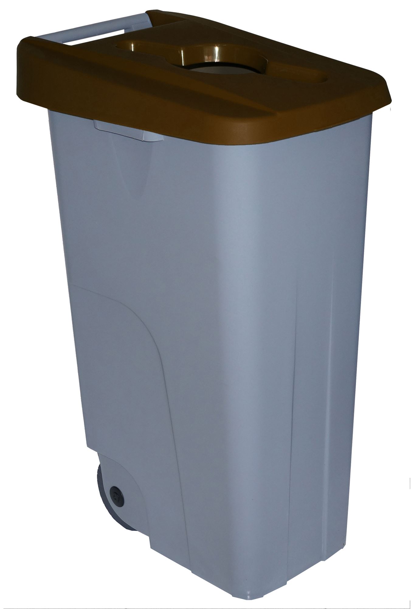 60623256 - Poubelle de tri sélectif 110L marron