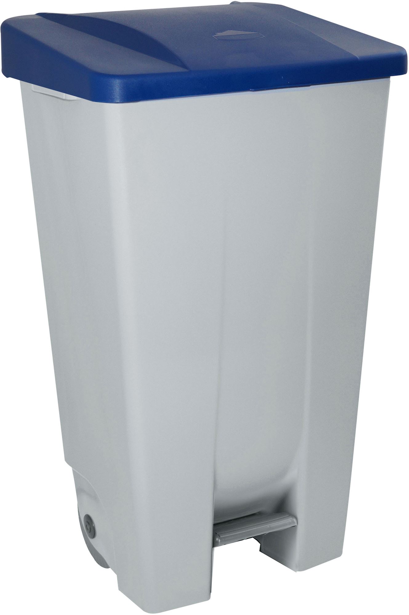 60623408 - Poubelle tri sélectif cuisine couvercle bleu 120 L 