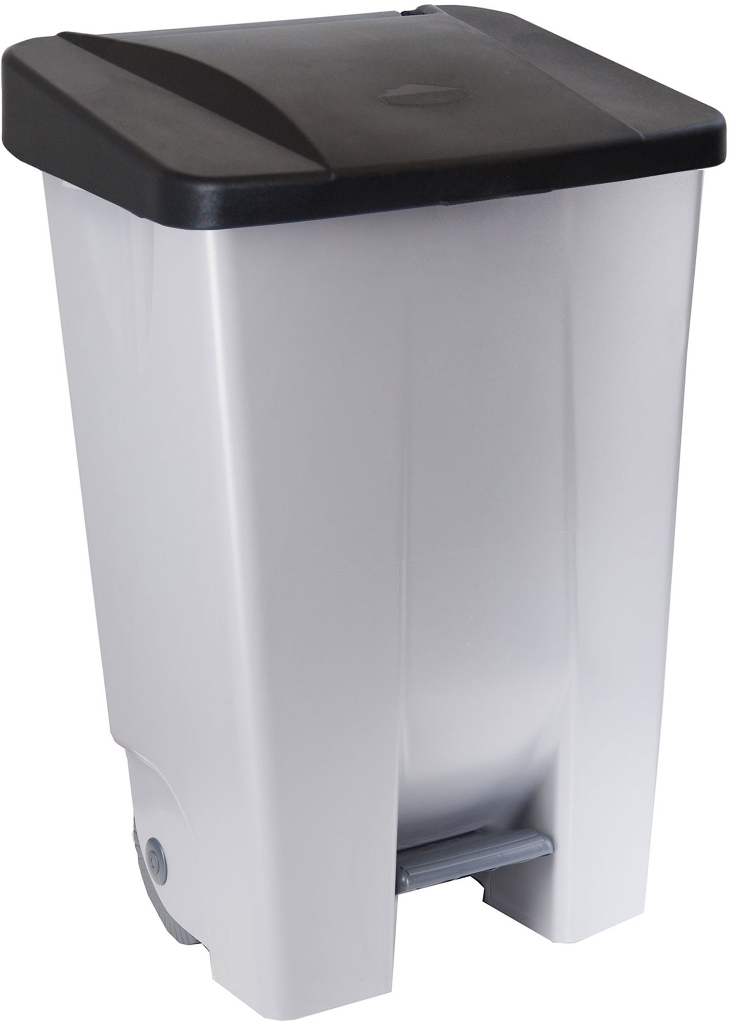 60623417 - Poubelle tri sélectif cuisine couvercle noir 80 L 