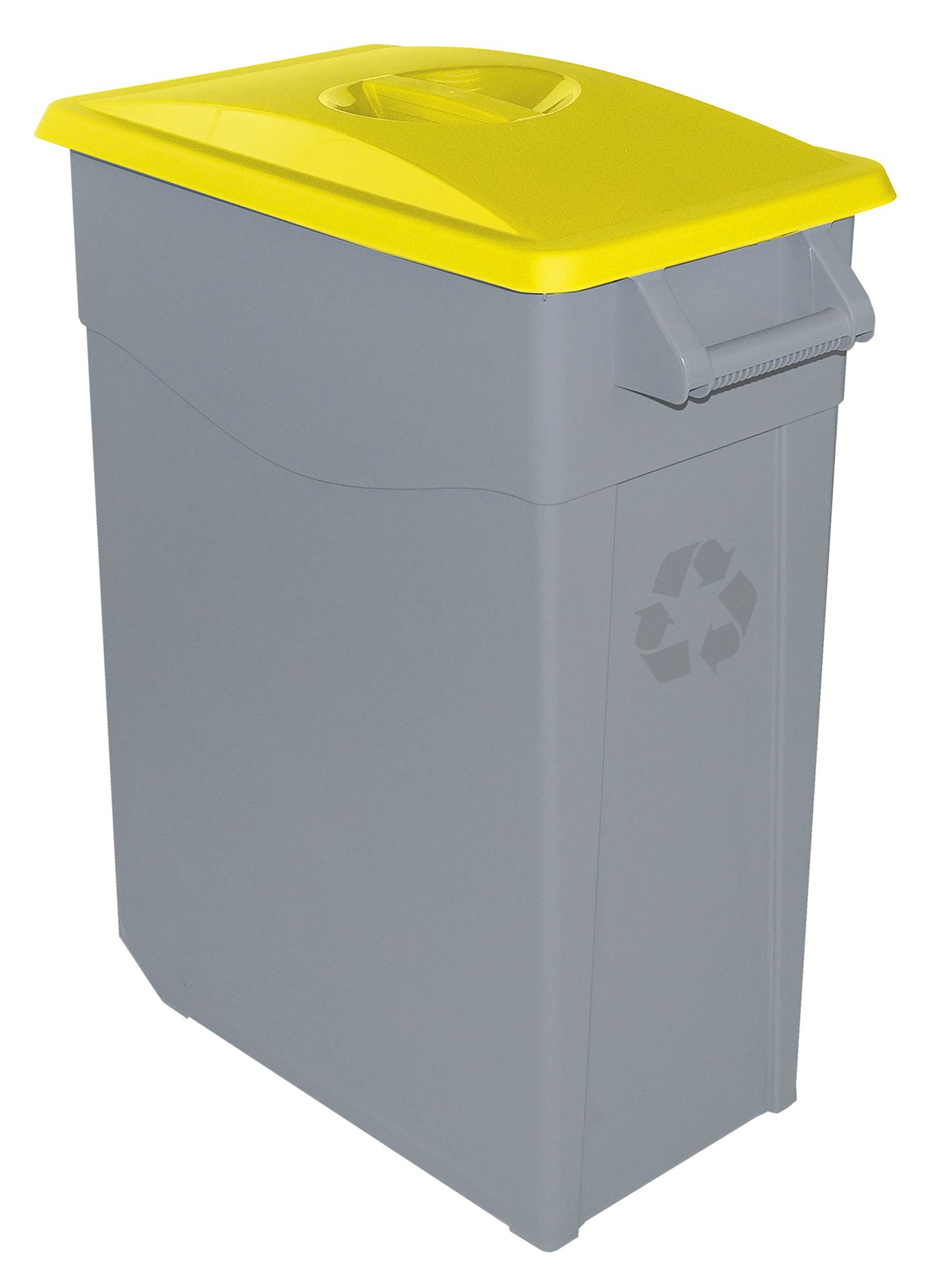 60623431 - Poubelle de tri sélectif 65L jaune 