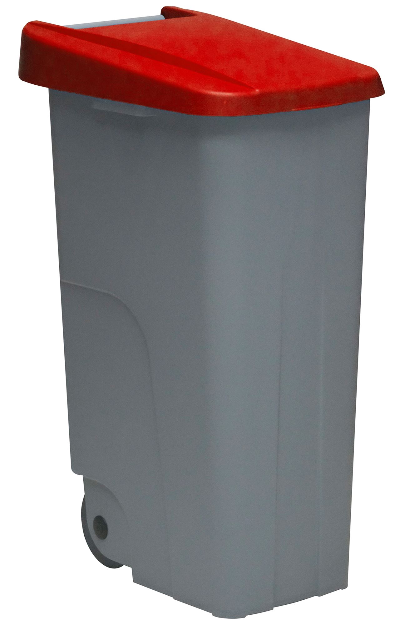 60623459 - Poubelle de tri sélectif 110L rouge